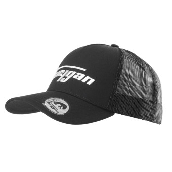 Motorrad Kappen Furygan Trucker Fury Black White