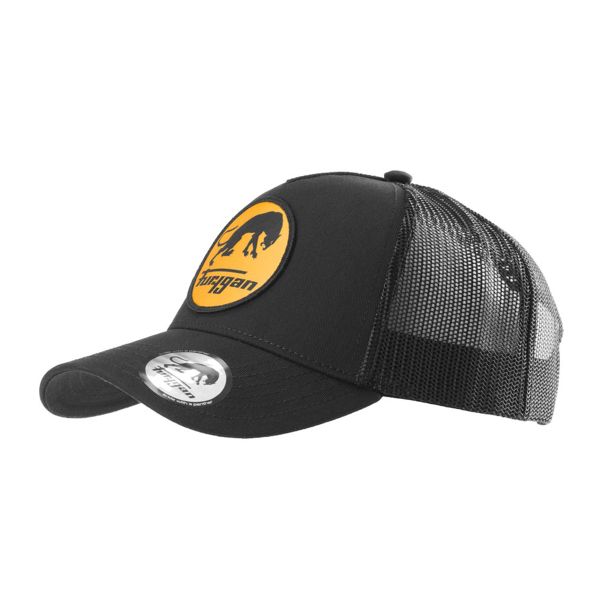 Motorrad Kappen Furygan Trucker Logo Black Yellow Fury Motorrad Kappen Furygan Trucker Logo Black Yellow Fury