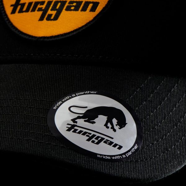 Furygan Trucker Logo Black Yellow Fury