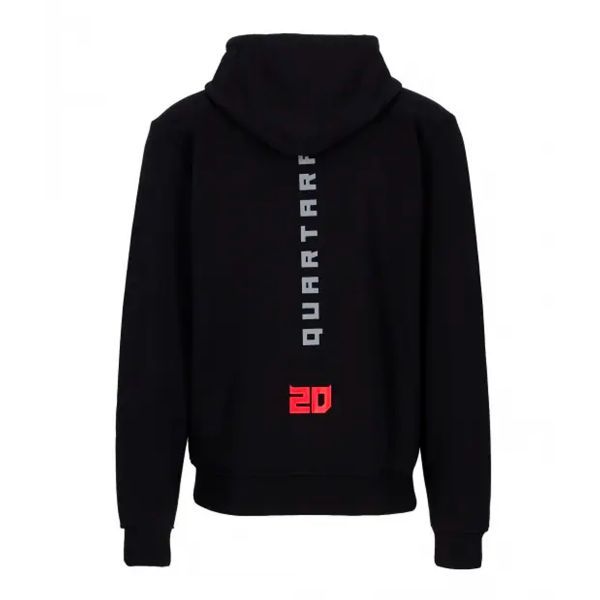FABIO QUARTARARO Zipped Hoodie Cyber 20 Black