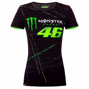 Motorrad T-Shirts  VR 46 T-Shirt Woman Monza Monster Black VR46