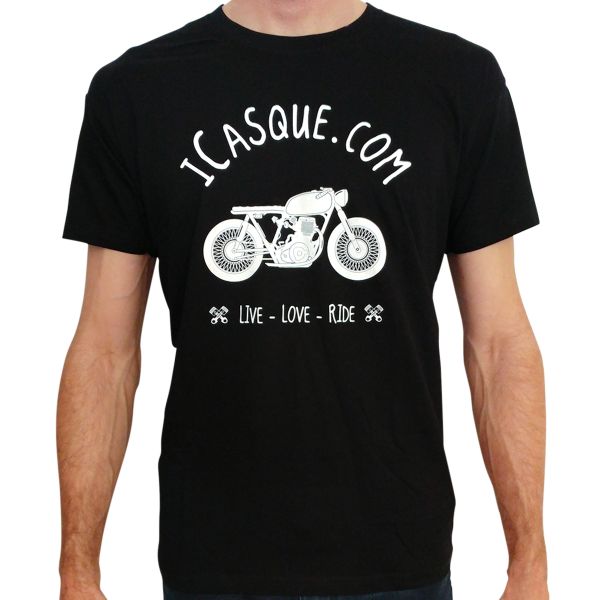 Motorrad T-Shirts  iCasque Vintage Tee iCasque Black Motorrad T-Shirts  iCasque Vintage Tee iCasque Black