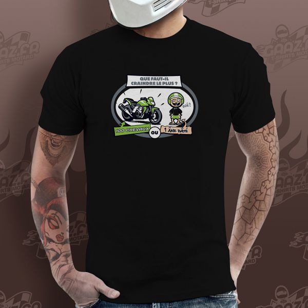 Motorrad T-Shirts  Gaaz Ane Bate (Himmelblau)