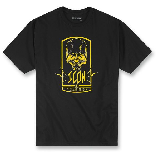 Motorrad T-Shirts  ICON Cross Eyed Tee Black