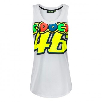 Motorrad T-Shirts  VR 46 Top Lady VR46 White
