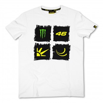 Motorrad T-Shirts  VR 46 Monster White VR46