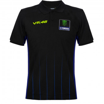 Motorrad T-Shirts  VR 46 Polo Yamaha Dual Black