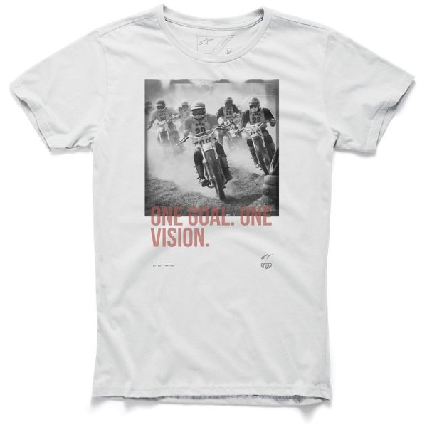 Motorrad T-Shirts  Alpinestars Stampede Tee Off White