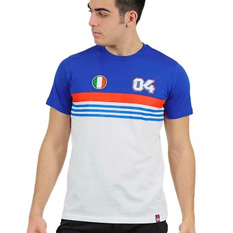 Motorrad T-Shirts  Andrea Dovizioso Stripes White Dovizioso 04
