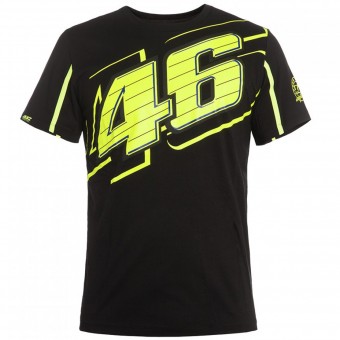 Motorrad T-Shirts  VR 46 T-Shirt Black Yellow VR46