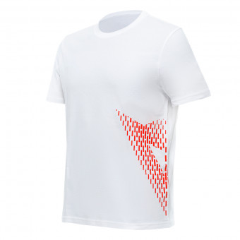 Motorrad T-Shirts  Dainese Big Logo White Fluo Red