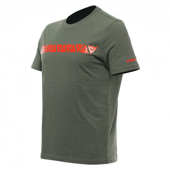 Motorrad T-Shirts  Dainese Stripes Clumbing Ivy Fluo Red