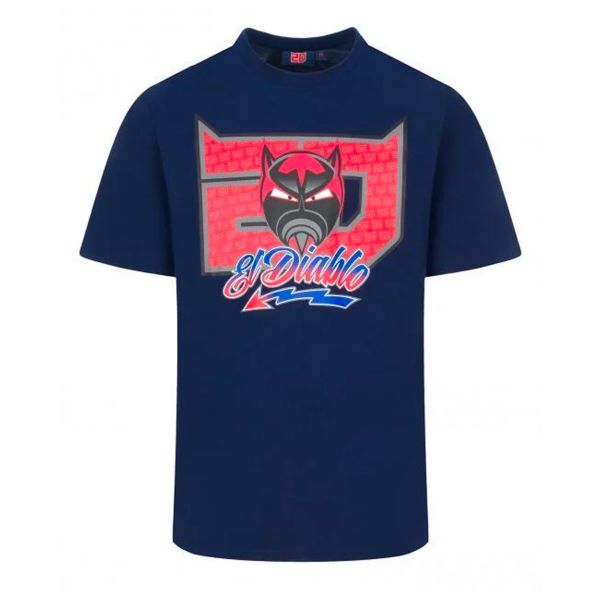 Motorrad T-Shirts  FABIO QUARTARARO T-Shirt 20 El Diablo Blue