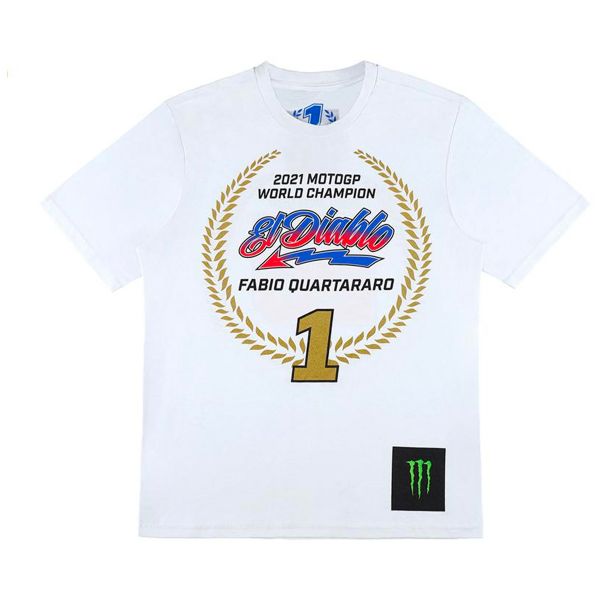 Motorrad T-Shirts  FABIO QUARTARARO FQ20 Champion 2021 White