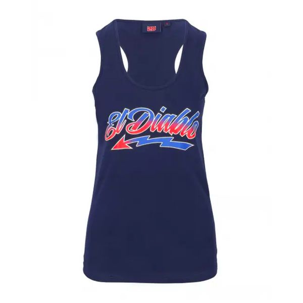 Motorrad T-Shirts  FABIO QUARTARARO Tank Top El Diablo Blue Motorrad T-Shirts  FABIO QUARTARARO Tank Top El Diablo Blue