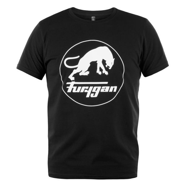 Motorrad T-Shirts  Furygan Corpo Tee Shirt Logo Black White