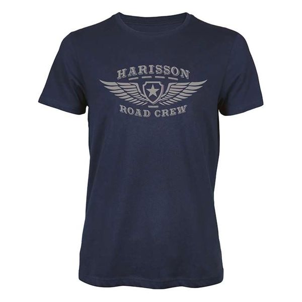 Motorrad T-Shirts  HARISSON Road Crew Blue