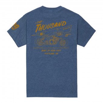 Motorrad T-Shirts  ICON Scotch Tee Blue