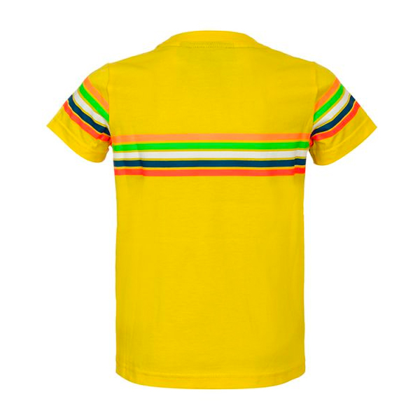 VR 46 T-Shirt Kid Stripes Yellow