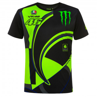 Motorrad T-Shirts  VR 46 T-Shirt Replica Monster Dual Black