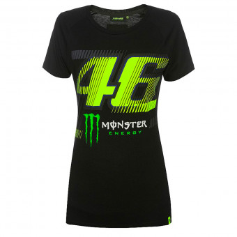 Motorrad T-Shirts  VR 46 T-Shirt Woman Monza Monster Dual Black