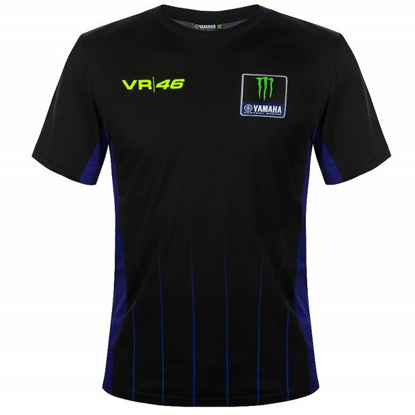 Motorrad T-Shirts  VR 46 T-Shirt Yamaha Dual Black