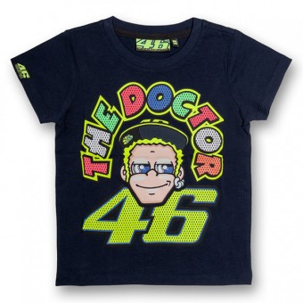 Motorrad T-Shirts  VR 46 T-Shirt Kid The Doctor Blue VR46