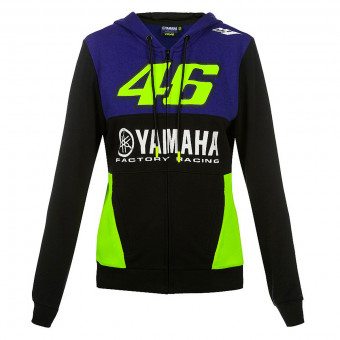 Motorrad Westen VR 46 Hoodie Woman Yamaha Dual Racing