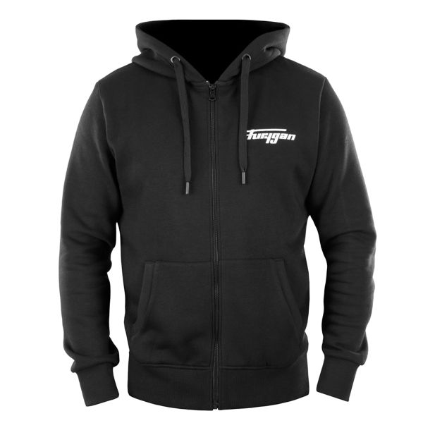 Motorrad Westen Furygan Corpo Zip Hoodie Black White Motorrad Westen Furygan Corpo Zip Hoodie Black White