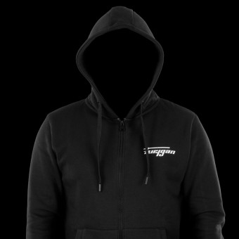 Furygan Corpo Zip Hoodie Black White