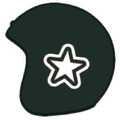 Zubeh�r Helmetdress Helm�berzug Star Black